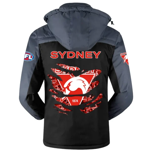 Sydney Swans Exclusive Logo Plush Charging Suit AFL QTVA240625AFL02SYD - Black - Image 3