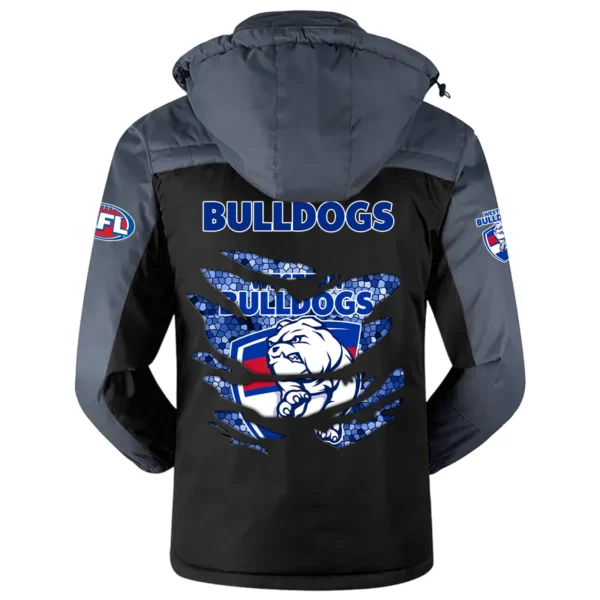 Western Bulldogs Exclusive Logo Plush Charging Suit AFL QTVA240625AFL02WB - Black - Image 3