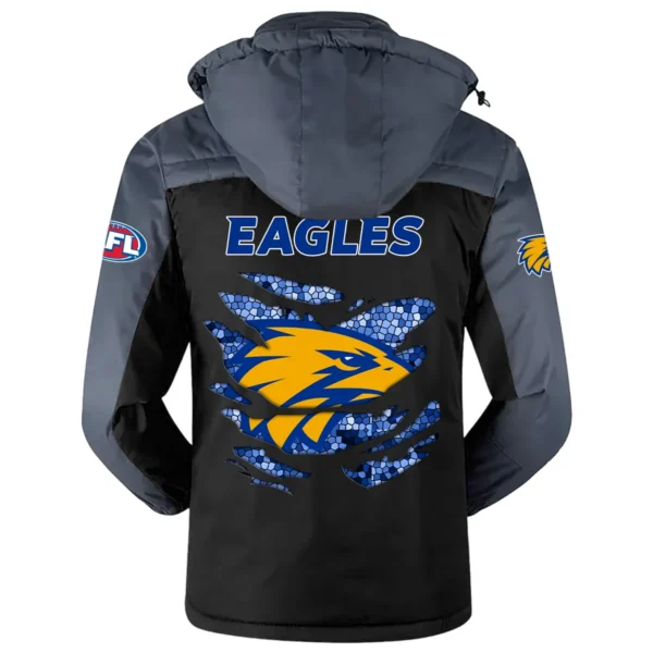 West Coast Eagles Exclusive Logo Plush Charging Suit AFL QTVA240625AFL02WCE - Black - Image 3