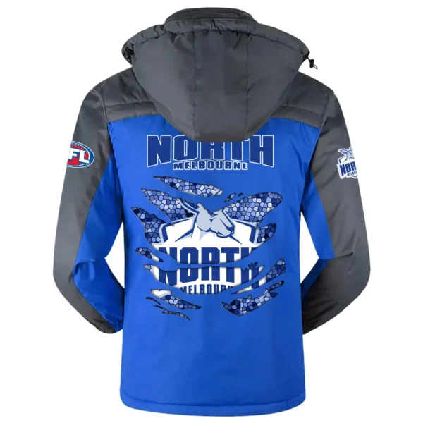 North Melbourne Kangaroos Exclusive Logo Plush Charging Suit AFL QTVA240625AFL02NMFC - Blue - Image 3