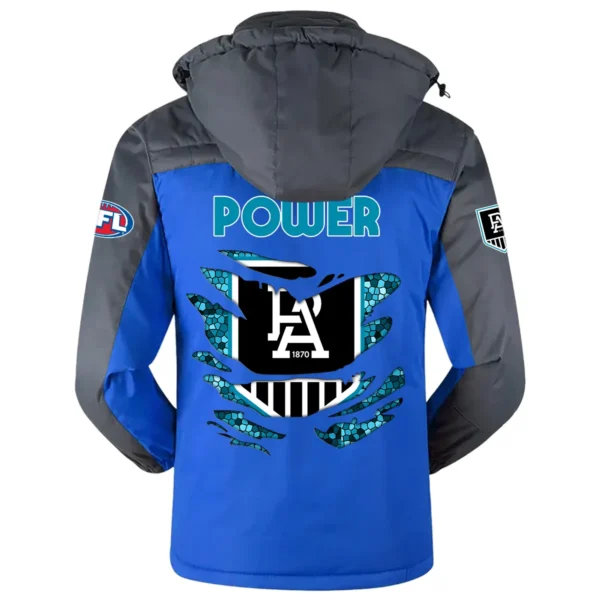 Port Adelaide Power Exclusive Logo Plush Charging Suit AFL QTVA240625AFL02PORT - Blue - Image 3