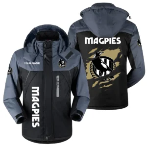 Collingwood Magpies Exclusive Logo Plush Charging Suit AFL QTVA230625AFL01COLL - Black