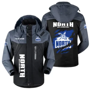 North Melbourne Kangaroos Exclusive Logo Plush Charging Suit AFL QTVA230625AFL01NMFC - Black