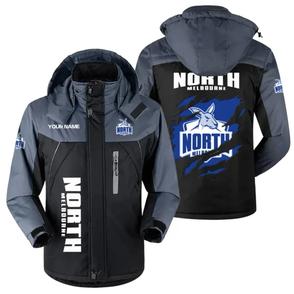 North Melbourne Kangaroos Exclusive Logo Plush Charging Suit AFL QTVA230625AFL01NMFC - Black
