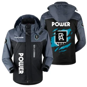Port Adelaide Power Exclusive Logo Plush Charging Suit AFL QTVA230625AFL01PORT - Black