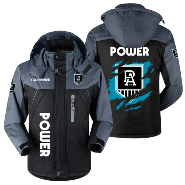 Port Adelaide Power Exclusive Logo Plush Charging Suit AFL QTVA230625AFL01PORT - Black