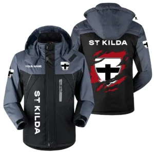 St Kilda Saints Exclusive Logo Plush Charging Suit AFL QTVA230625AFL01STK - Black