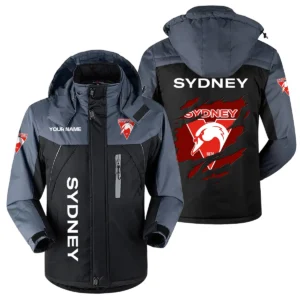 Sydney Swans Exclusive Logo Plush Charging Suit AFL QTVA230625AFL01SYD - Black