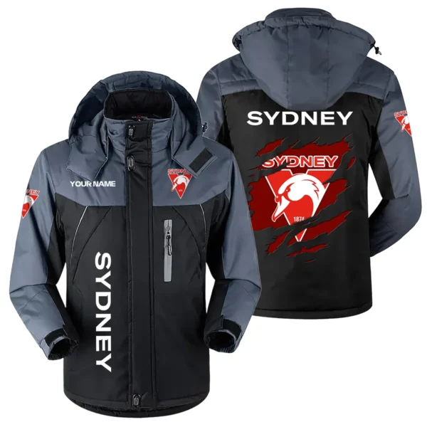 Sydney Swans Exclusive Logo Plush Charging Suit AFL QTVA230625AFL01SYD - Black