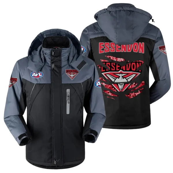 Essendon Bombers Exclusive Logo Plush Charging Suit AFL QTVA240625AFL02ESS - Black