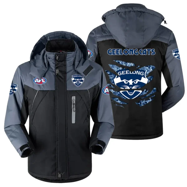 Geelong Cats Exclusive Logo Plush Charging Suit AFL QTVA240625AFL02GEEL - Black