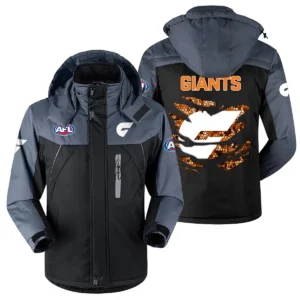 GWS Giants Exclusive Logo Plush Charging Suit AFL QTVA240625AFL02GWS - Black