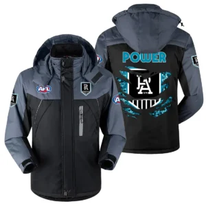 Port Adelaide Power Exclusive Logo Plush Charging Suit AFL QTVA240625AFL02PORT - Black