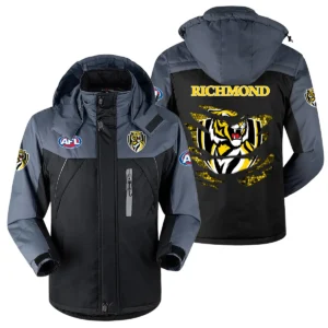Richmond Tigers Exclusive Logo Plush Charging Suit AFL QTVA240625AFL02RICH - Black