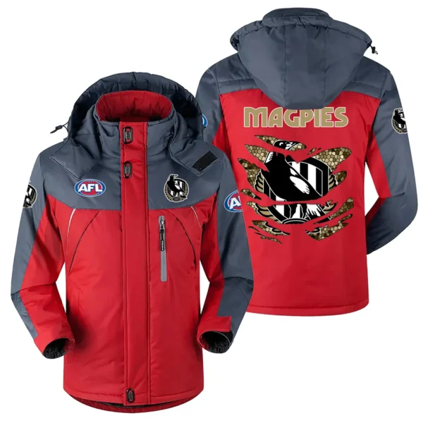 Collingwood Magpies Exclusive Logo Plush Charging Suit AFL QTVA240625AFL02COLL - Red