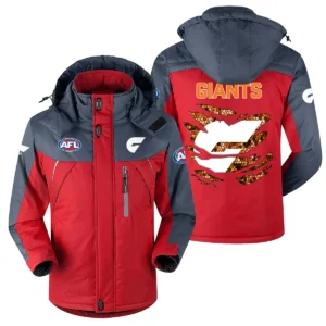 GWS Giants Exclusive Logo Plush Charging Suit AFL QTVA240625AFL02GWS - Red