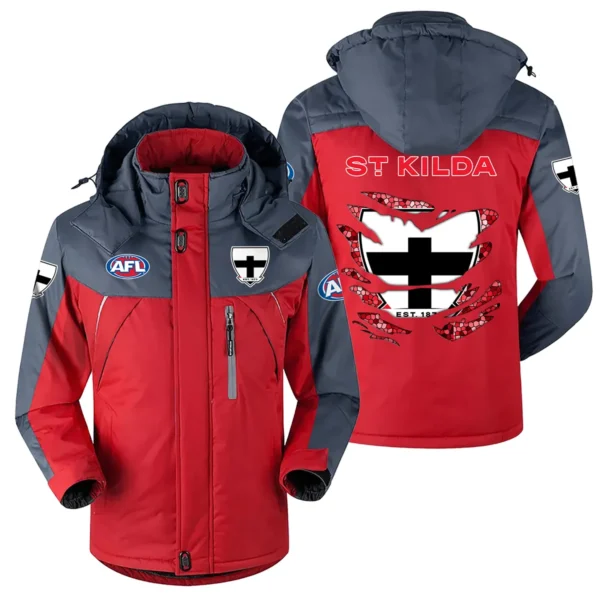 St Kilda Saints Exclusive Logo Plush Charging Suit AFL QTVA240625AFL02STK - Red
