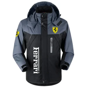 Ferrari Exclusive Logo Plush Charging Suit Car QTCAR120625A1FER - Black