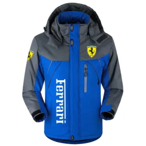 Ferrari Exclusive Logo Plush Charging Suit Car QTCAR120625A1FER - Blue