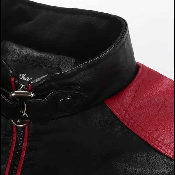 Ducati Exclusive Logo Leather Jacket QTMO230625A1DUC - Red - Image 3