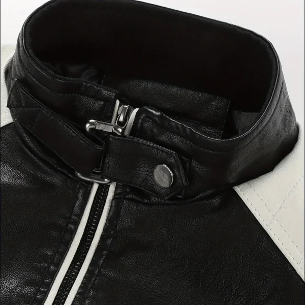 Ducati Exclusive Logo Leather Jacket QTMO230625A1DUC - Black - Image 2
