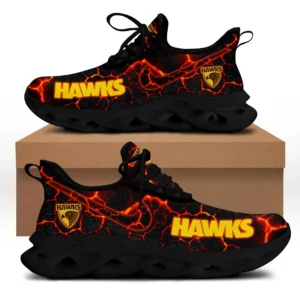 AFL Hawthorn Hawks Max Soul Shoes Gift For Fans – HOAFL250725MS02HAW - Black