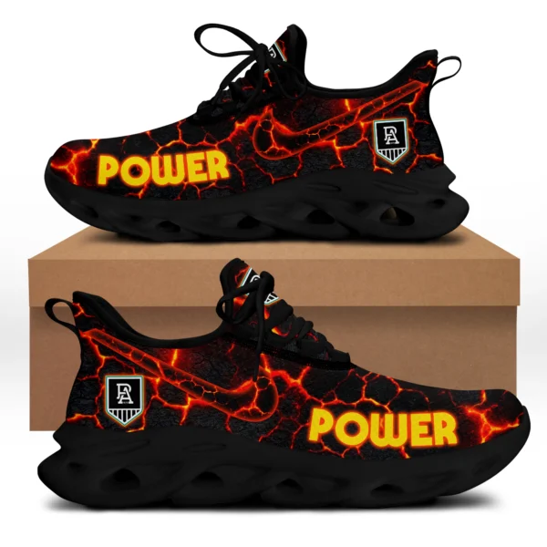 AFL Port Adelaide Power Max Soul Shoes Gift For Fans – HOAFL250725MS02PORT - Black