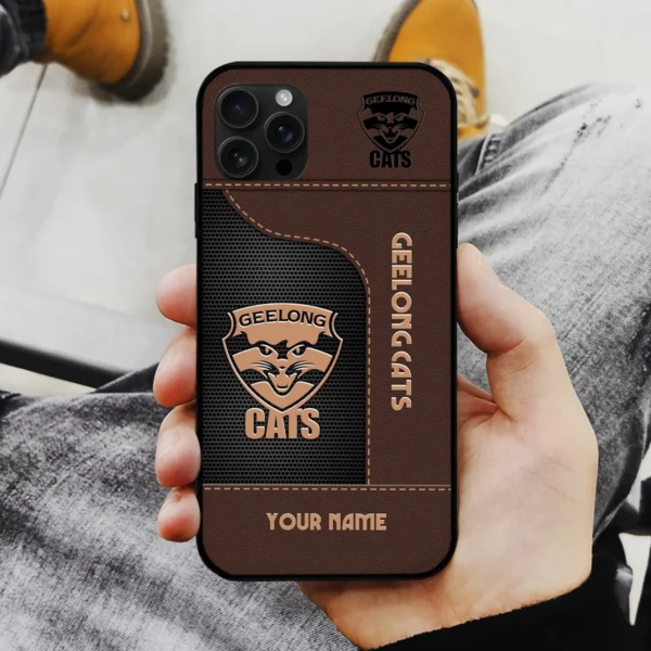 AFL Geelong Catss Phone Case – Dustproof, Scratch & Shock Resistant – HOAFL220725PC01GEEL - Image 2
