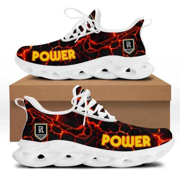 AFL Port Adelaide Power Max Soul Shoes Gift For Fans – HOAFL250725MS02PORT - White