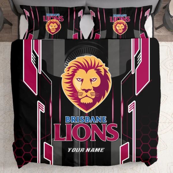 AFL Brisbane Lions Bedding Set Gift For Fans – HOAFL050725BD01BL - Image 2
