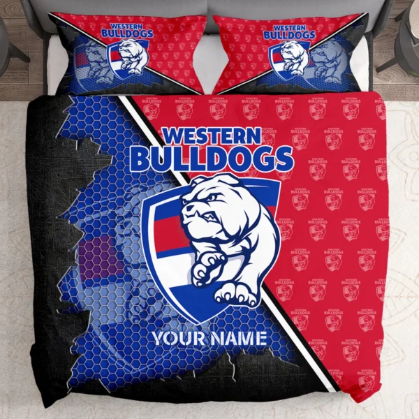 AFL Western Bulldogs Bedding Set Gift For Fans – HOAFL070725BD01WB - Image 2