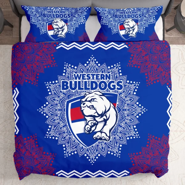 AFL Western Bulldogs Bedding Set Gift For Fans – HOAFL090725BD01WB - Image 2
