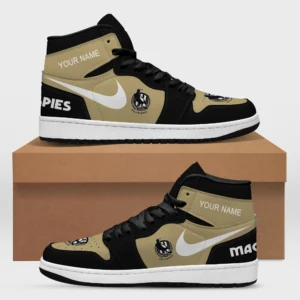 AFL Collingwood Magpies Air Jordan 1 High Custom Gift For Fans – HOAFL240725AJ01COLL - Black