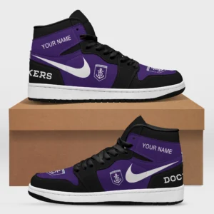 AFL Fremantle Dockers Air Jordan 1 High Custom Gift For Fans – HOAFL240725AJ01FRE - Black