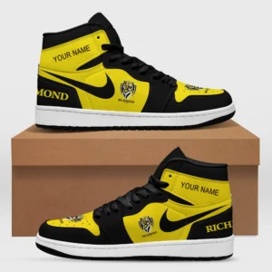 AFL Richmond Tigers Air Jordan 1 High Custom Gift For Fans – HOAFL240725AJ01RICH - Black
