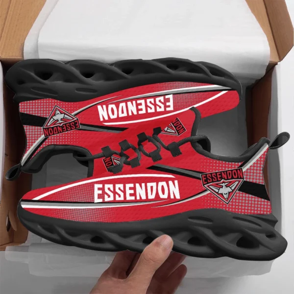 AFL Essendon Bombers Max Soul Shoes Gift For Fans – HOAFL210725MS01ESS - Black