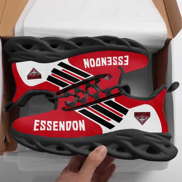 AFL Essendon Bombers Max Soul Shoes Gift For Fans – HOAFL250725MS01ESS - Black - Image 2