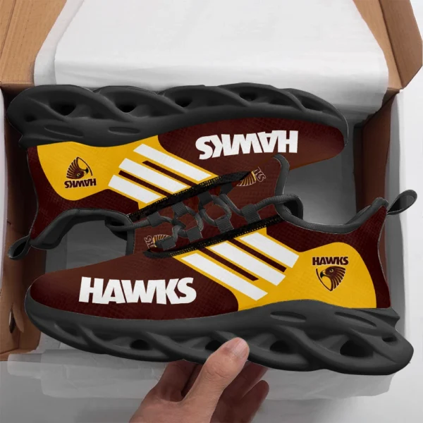AFL Hawthorn Hawks Max Soul Shoes Gift For Fans – HOAFL250725MS01HAW - Black - Image 2