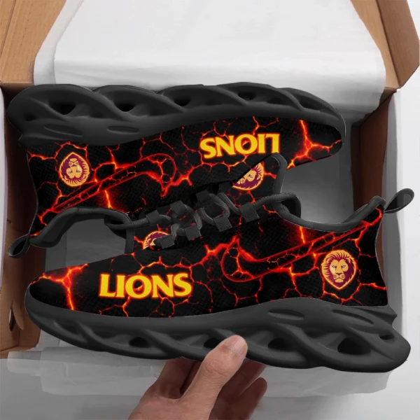 AFL Brisbane Lions Max Soul Shoes Gift For Fans – HOAFL250725MS02BL - Black - Image 2