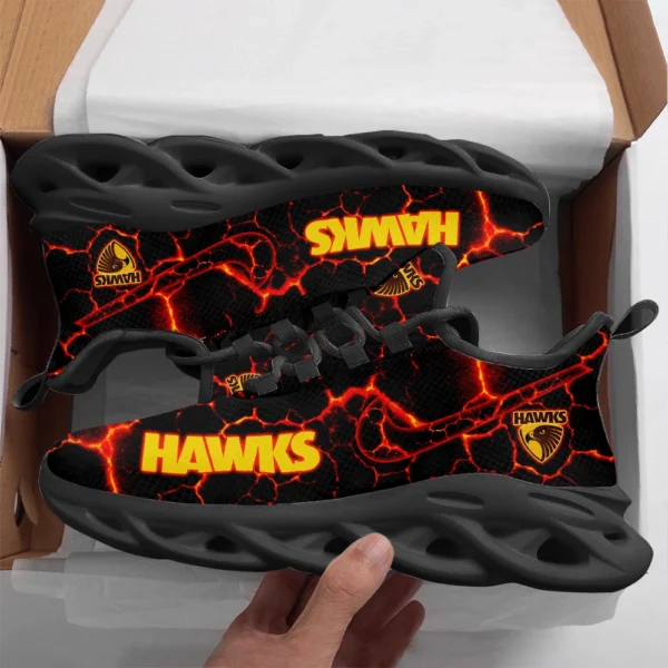 AFL Hawthorn Hawks Max Soul Shoes Gift For Fans – HOAFL250725MS02HAW - Black - Image 2