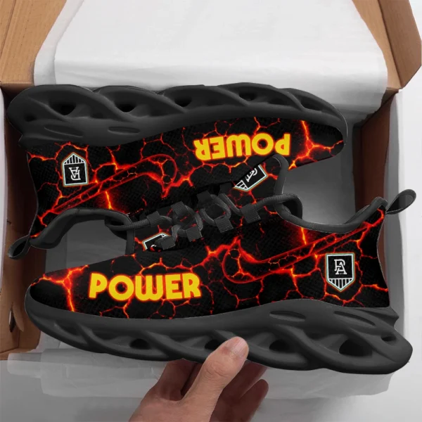 AFL Port Adelaide Power Max Soul Shoes Gift For Fans – HOAFL250725MS02PORT - Black - Image 2