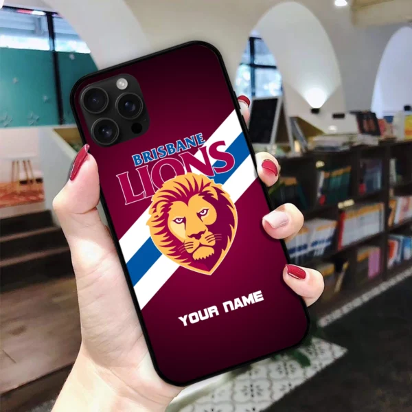 AFL Brisbane Lions Phone Case – Dustproof, Scratch & Shock Resistant – HOAFL020725PC01BL - Image 2