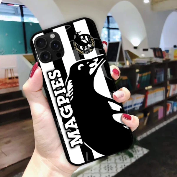 AFL Collingwood Magpies Phone Case – Dustproof, Scratch & Shock Resistant – HOAFL270625PC01COLL - Image 2