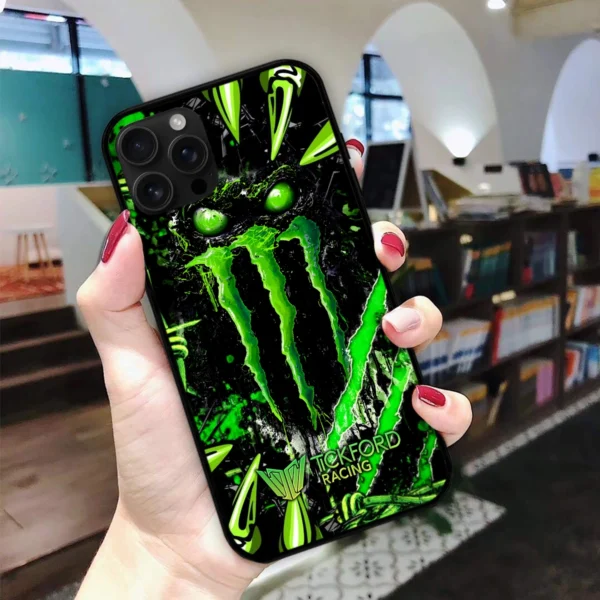 Monster Castrol Racing Phone Case – Dustproof, Scratch & Shock Resistant – HOSPC030725PC02TF