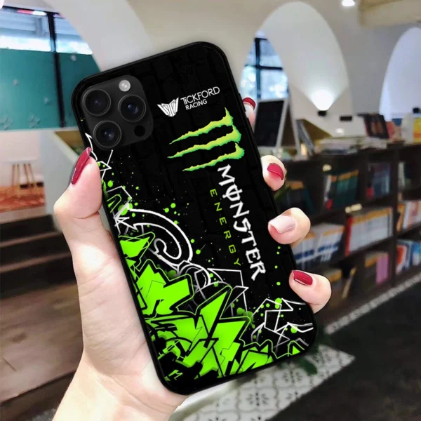 Monster Castrol Racing Phone Case – Dustproof, Scratch & Shock Resistant – HOSPC270625PC01TF - Image 2