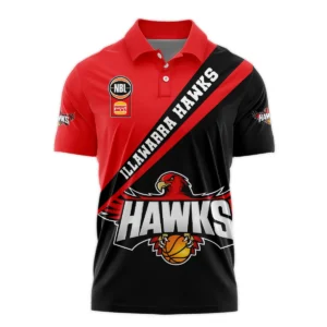 NBL Illawarra Hawks Exclusive Logo Polo Shirt HONBL230725A01ILL-PL