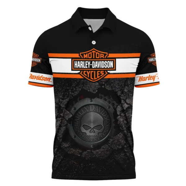 Harley-Davidson Motorcycle Exclusive Logo Polo Shirt QTHD010725A1-PL - Image 2
