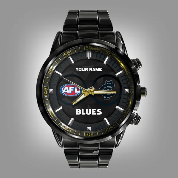 AFL Carlton Blues Stainless Steel Watch Gift For Fans – HOAFL210725WA01CARL - Image 2