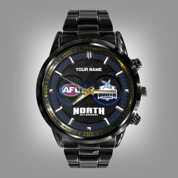 AFL North Melbourne Kangaroos Stainless Steel Watch Gift For Fans – HOAFL210725WA01NMFC - Image 2