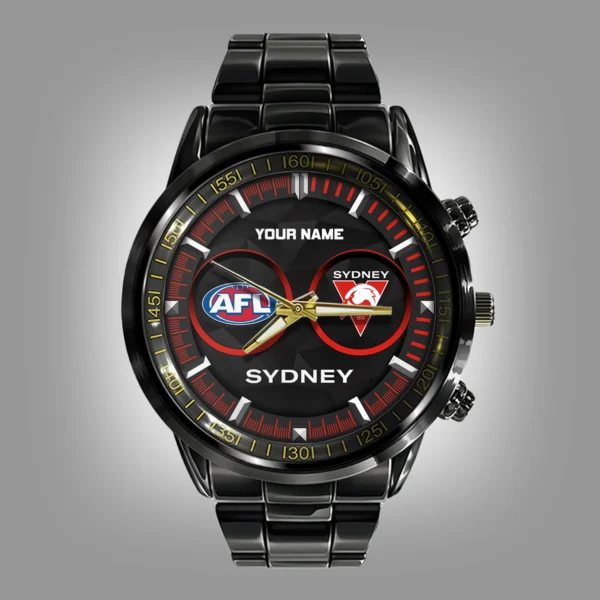 AFL Sydney Swans Stainless Steel Watch Gift For Fans – HOAFL210725WA01SYD - Image 2